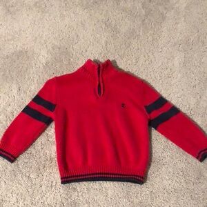 2t boys half zip sweater